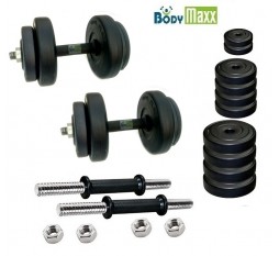 36 KG RUBBER DUMBELLS SETS + DUMBELLS RODS + GLOVES, 36 KG DUMBELLS SETS